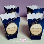 Boîte popcorn
Bleu roi + or