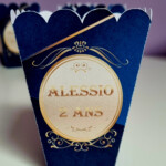 Boîte popcorn
Bleu roi + or