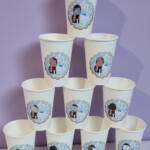 Gobelets
Bleu ciel, or, blanc
Éléphant