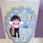 Gobelets
Bleu ciel, or, blanc
Éléphant